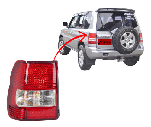 Lanterna Traseira Pajero Tr4 2004 2005 2006 Depo Esquerda