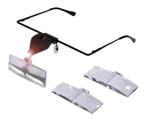 Lupa Con Lentes Intercambiables Y Lámpara De Iluminación
