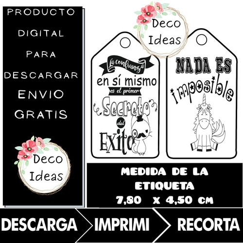 Imagen 4 de 5 de Kit Imprimible Frases Motivadoras Para Emprendedores 003