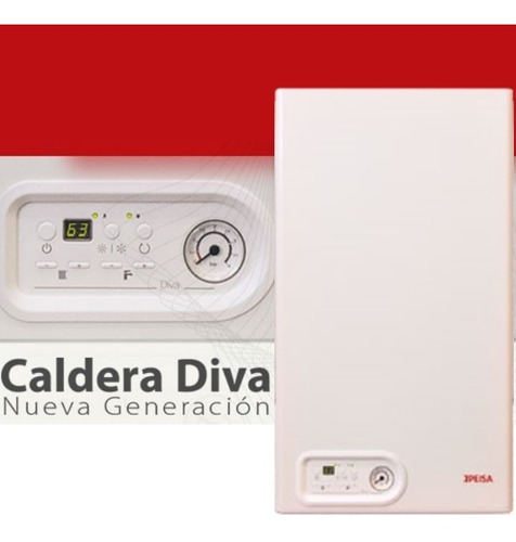 Caldera mural Peisa diva unica 32.000 kcal/h tiro natural color blanco