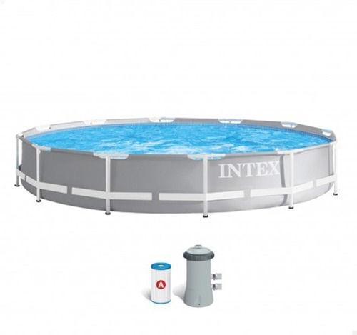 Piscina Elevada Redonda 366x76 Cm Intex Metal Frame