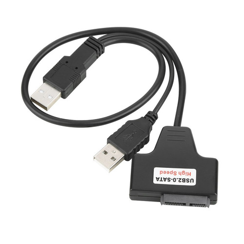 Usb 2.0 Preto Para 7 + 6 13pin Sata Laptop Cd / Dvd / Blu-ra