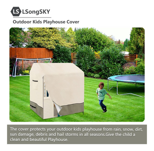 Lsongsky Outdoor Kids Playhouse Cover, Cubiertas De Juegos Y