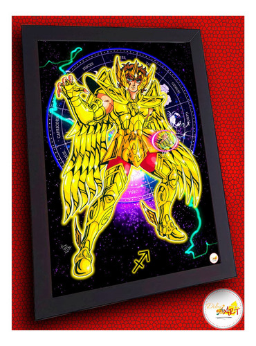 Imagen 9 de 10 de Cuadros Decorativos A4 (30x20cm) Saint Seiya - Dibujart