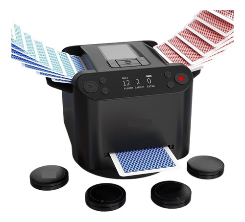 Barajador Y Distribuidor De Cartas Automático 2 En 1 Admite