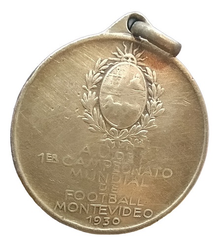 Antigua Medalla Mundial De Fútbol Uruguay 1930 Bronce