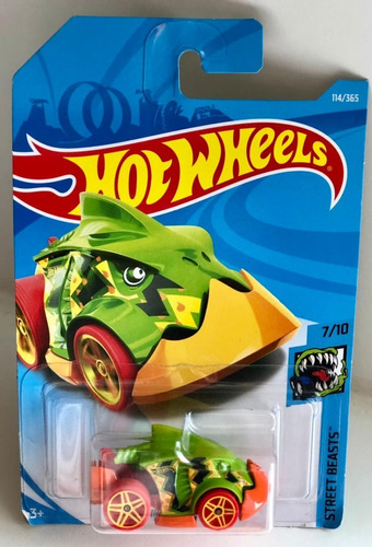 Hotwheels - Piranha Terror Azul, Amarillo, Verde