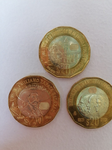 Monedas Conmemorativas De $20 Pesos Mexicanos 