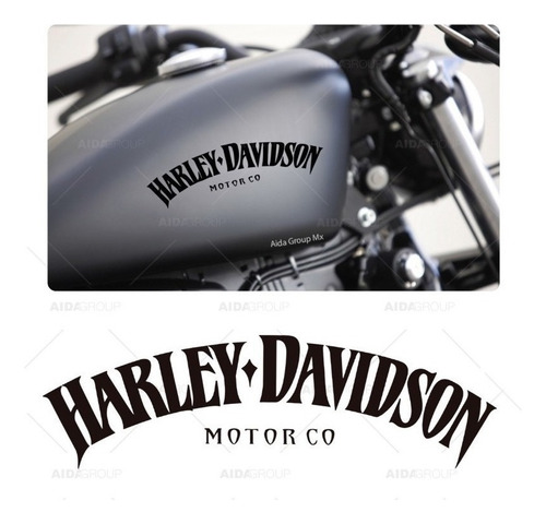 Calcomanía Sticker Hd Harley Para Tanque Motor Co