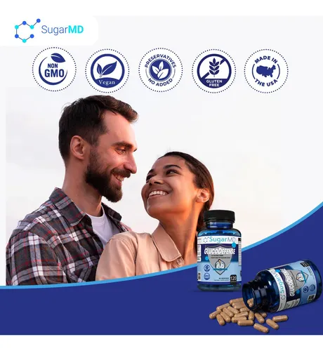 Sugarmd Dr. Ergin's Glucodefense Suplemento De Apoyo A La Glucosa - Disfruta De Un Nivel Saludable De Glucosa Y Un Meta