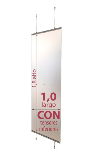 1.0 Largo-1.8 Alto Con Inferior/ Divisor Ambiente Traslucido