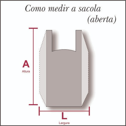 1.000 Sacola Plástica Média 38x48 - Reciclada Verde D22 Fina