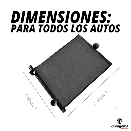 Imagen 2 de 8 de Cortinas Parasol Auto Coche Enrollable Protege Ventanilla 4u