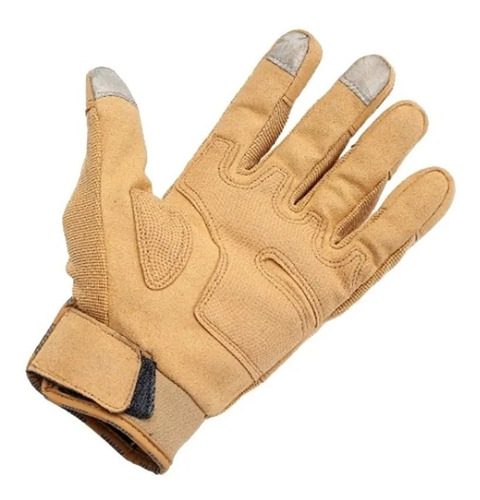 Imagen 3 de 3 de Guantes Hawk Proteccion Nudillo Moto Tactil Camel
