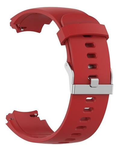 Kit Pulseira Para Amazfit Verge + Capa Case E Pelicula Vidro Cor Vermelho