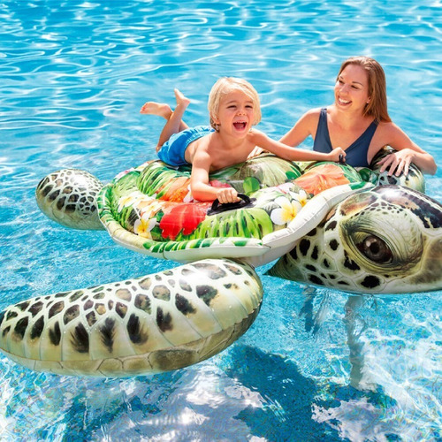 Flotador Inflable Tortuga Tropical 191cm Intex 57555