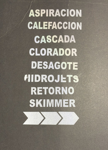 Carteles Plotter Para Colocar En Accesorios En Su Piscina