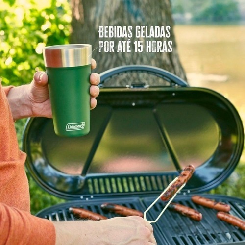 Imagem 8 de 9 de Copo Térmico Coleman C/ Tampa E Abridor 600ml Light Green
