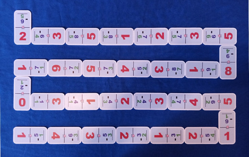 Imagen 5 de 6 de Domino Resta De Unidades 28 Pz Plastico Rigido Impreso