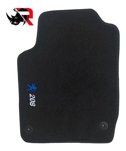 Imagen 2 de 5 de Tapetes Compatibles Con Peugeot 208 Azul - Blanco