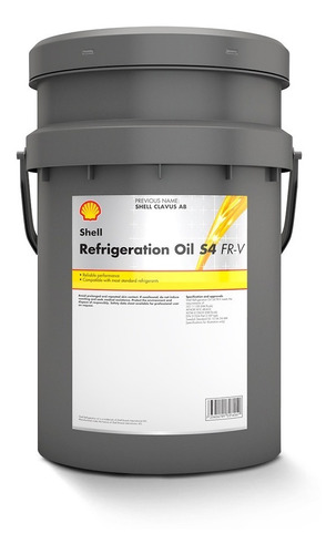 Lubricantes Compresores Gas Shell Refrigeration Oil S4 Fr-v 