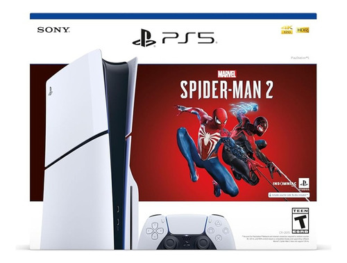 Playstation 5 Slim Version Disco Con Spiderman 2 