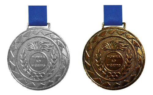 Kit C/30 Medalhas De Prata M43 + 60 Medalhas De Bronze M43