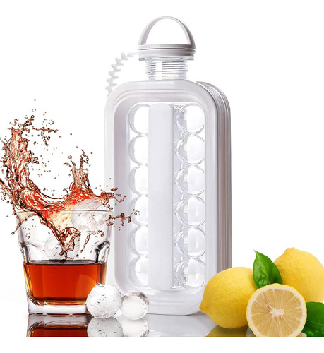 Botella De Agua Con Molde Para Hielo 1.5 Lt Bule Deportivo
