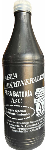 Agua Desmineralizada Para Batería