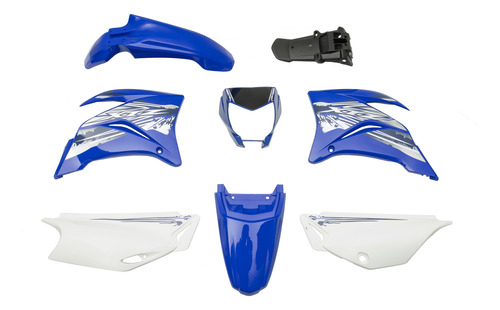 Kit De Plasticos Completo Yamaha Xtz 250 Azul Mtc