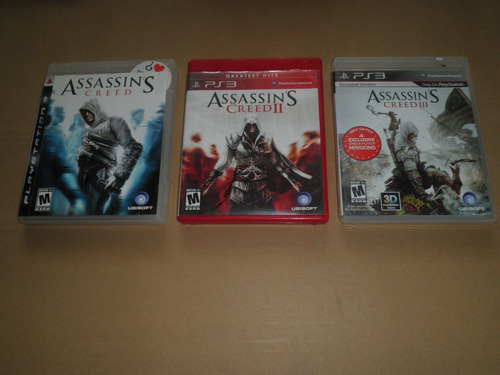 Assassins Creed 1,2 Y 3 Ps3 (Usado)