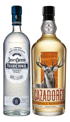 Tequila Jose Cuervo 950 Ml+tequila Cazadores Reposado 700 Ml