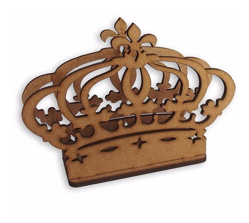 20 Porta Guardanapo Princesa Coroa Festa Mdf De 3 Mm  Ls002