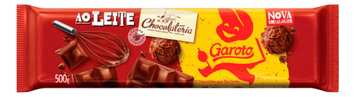 Chocolate ao leite Chocolateria Garoto  pacote 500 g
