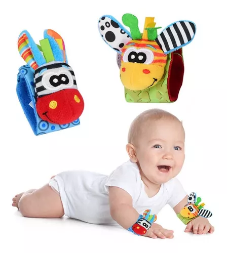 Set de Calcetines y muñequeras con Sonajeros para Bebé