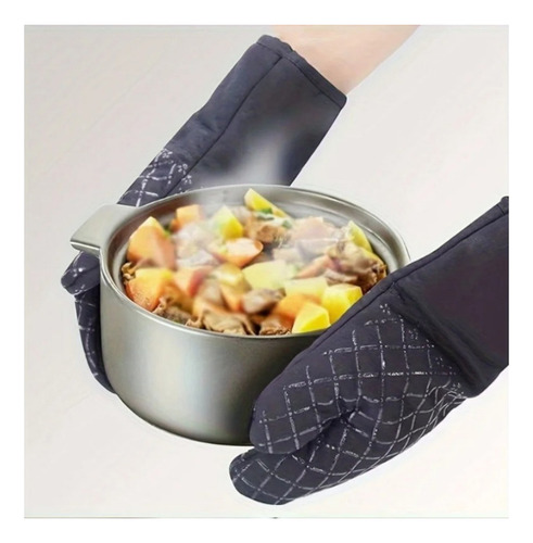 1 Par De Guantes Aislantes De Silicona Para Microondas