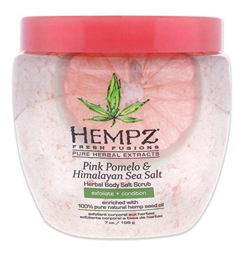 Hempz Rosa Pomelo Y Del Himalaya Sal Del Mar Herbal Body Scr