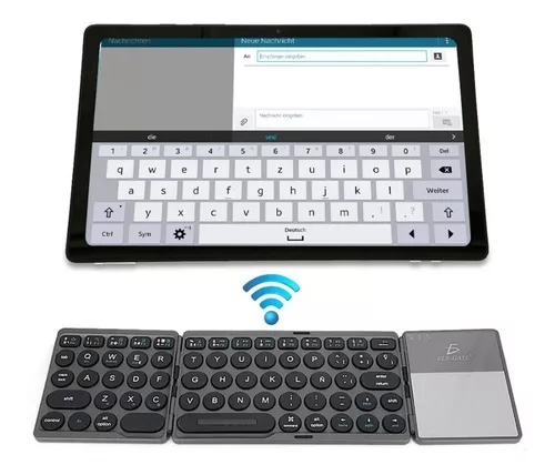 Mini Teclado Español Inalambrico Bluetooth Iluminado Usb Recargable Con  TouchPad 2 en 1 - ELE-GATE