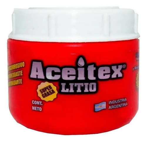 Grasa De Litio Roja Aceitex X 1000 Gr Ideal Bujes Poleas Eje