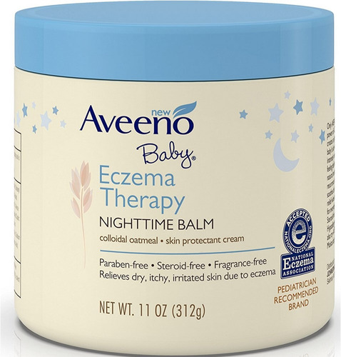 Pack De 4 Aveeno Baby Eczema De La Terapia De La Noche