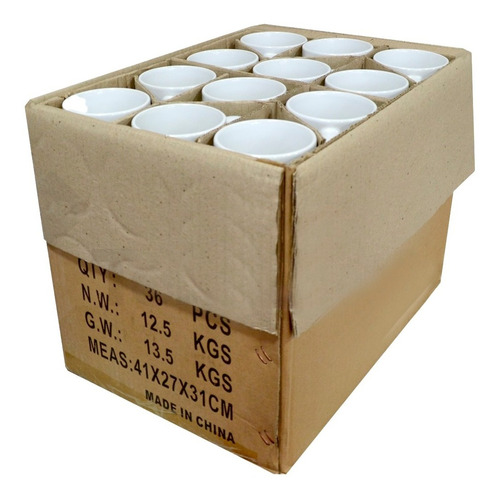 Caja Taza Blanca 11 Onzas Sublimacion Aaa