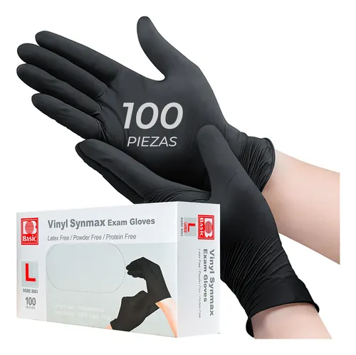 Guantes De Nitrilo Vinil Libre De Latex Sin Polvo 100 Piezas