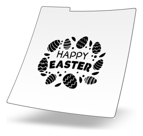 Stencil Reusable Galletas - Pascua - Happy Easter C Huevos