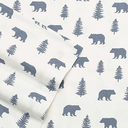 Eddie Bauer - Sábanas King, Juego De Cama De Franela De Algo