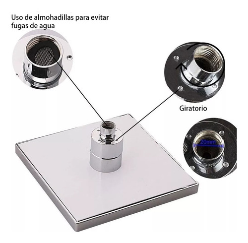 Ducha Filtración De Baño De Baño Agua Luz Led Colorido Rgb 7