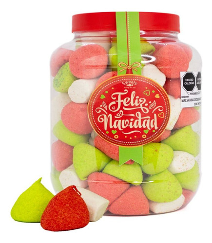 Malvaviscos Navideños Wonkandy Bombon Dulces 900g