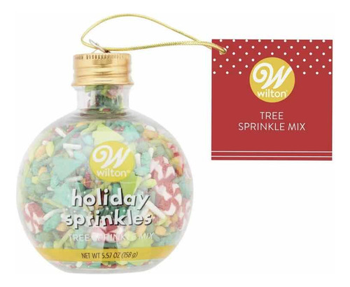 Sprinkles Mix Verdes Estrellas Navidad Decoración Wilton