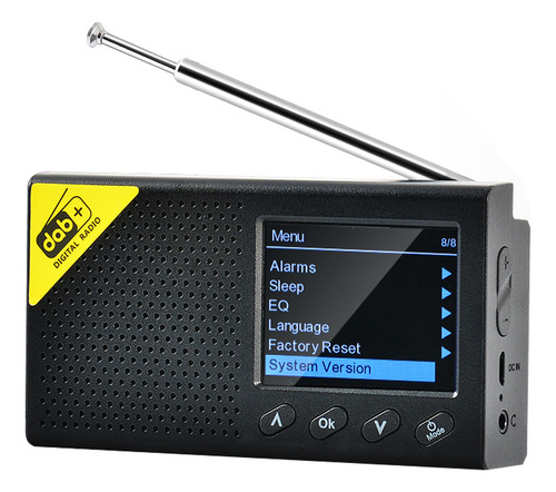 Ecrã A Cores Portátil Dab Radio Internet Radio Fm