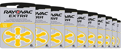 Rayovac Extra Bateras De Audfonos Tipo 10 Zinc Air P10 Pr70