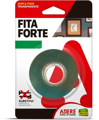 Fita Forte Dupla Face Acrilica 12mmx02m Transp. Adere